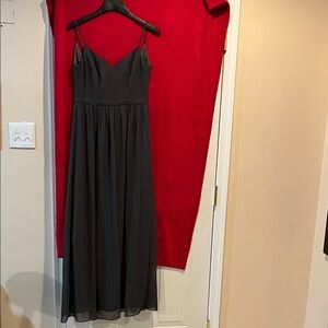 Elegant charcoal Evening Dress